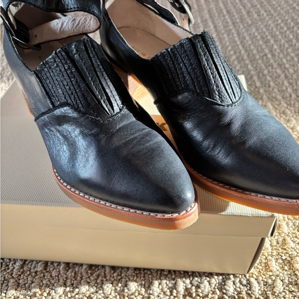 All Black Western inspired shoes